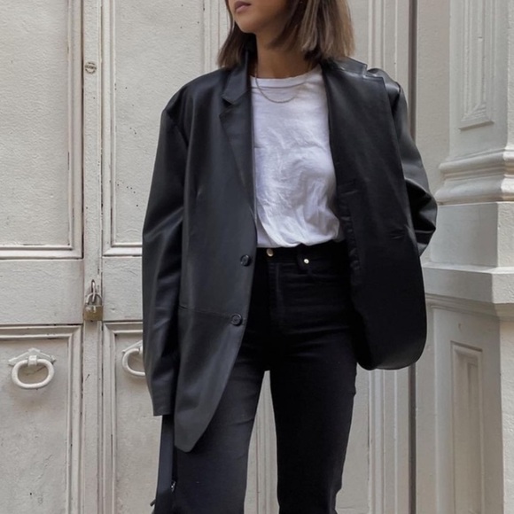 H&M Jackets & Blazers - H&M Black Oversized Blazer